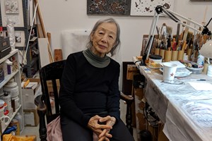 Tamiko Kawata, 'Thinking Collections: Open Studios | Artists at EFA,' Artist Studio, The Elizabeth Foundation for the Arts, Midtown, New York (20 October 2018). Courtesy Asia Contemporary Art Week. Photo: Li Fong. 